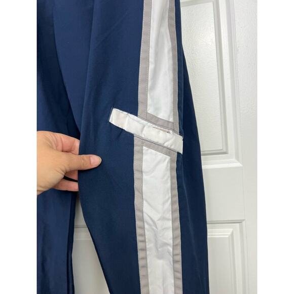 Nike Blue Pull On Drawstring Windbreaker Track Zip Up Hem Pants Youth XL (18/20) - Picture 5 of 12